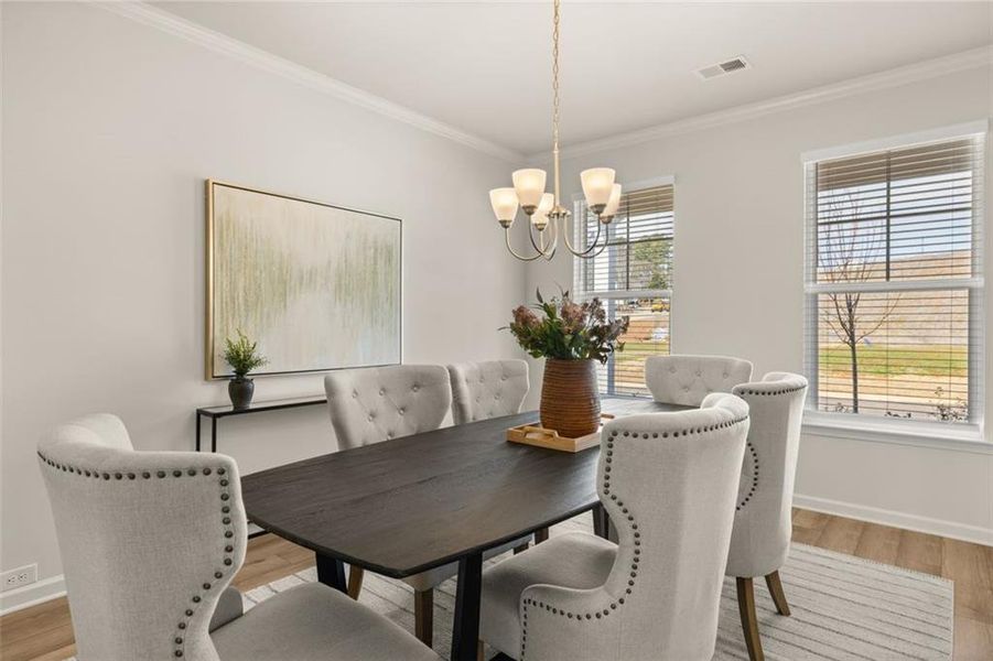 Furnished interior view inside a new home in Hillbrooke Preserve, Conyers (Image 14).