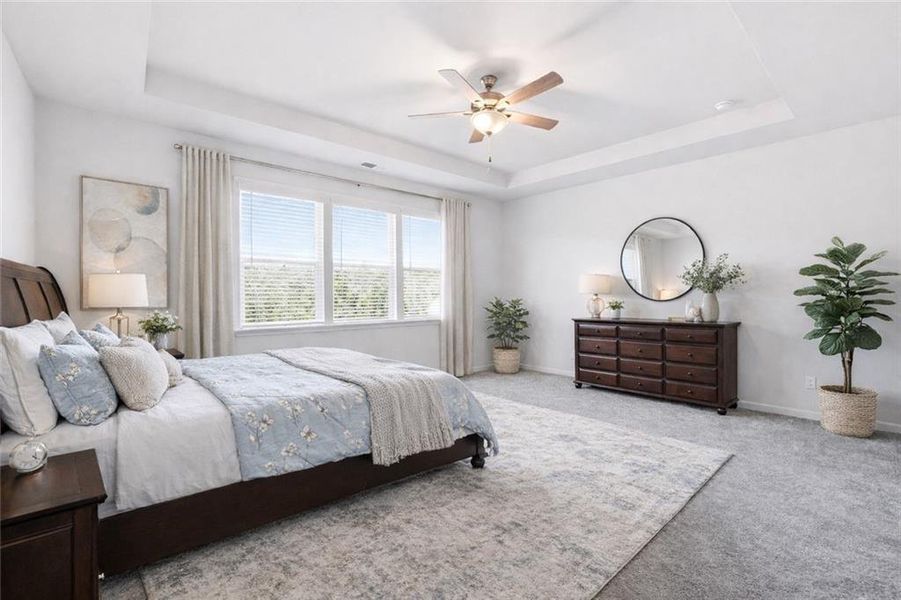 Furnished interior view inside a new home in Carmichael Farms, Canton (Image 10).