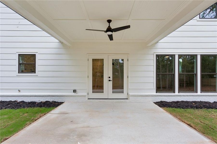 Exterior details and patio area of a home in , Smyrna (Image 3). Exterior details and patio area of a home in , Smyrna (Image 3).