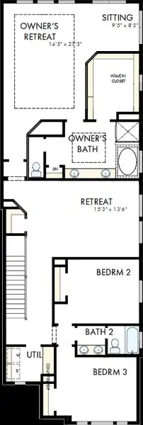 2D floor plan layout of this home in The Retreat at Harvest, Argyle, TX (Image 3). 2D floor plan layout of this home in The Retreat at Harvest, Argyle, TX (Image 3).