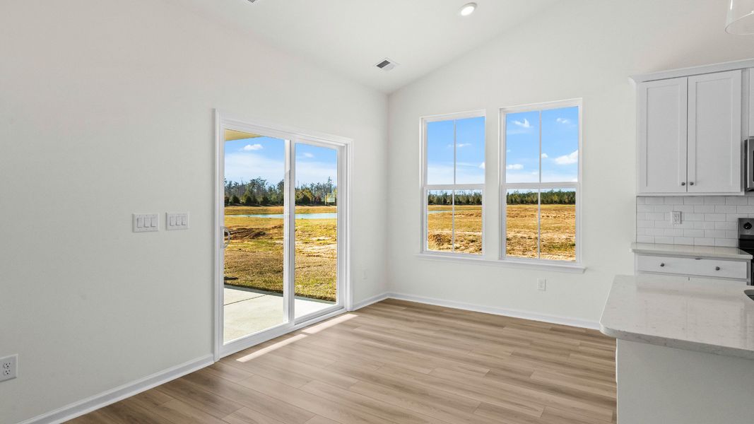 The Easton dining area brings natural light and comfort to daily gatherings The Easton dining area brings natural light and comfort to daily gatherings