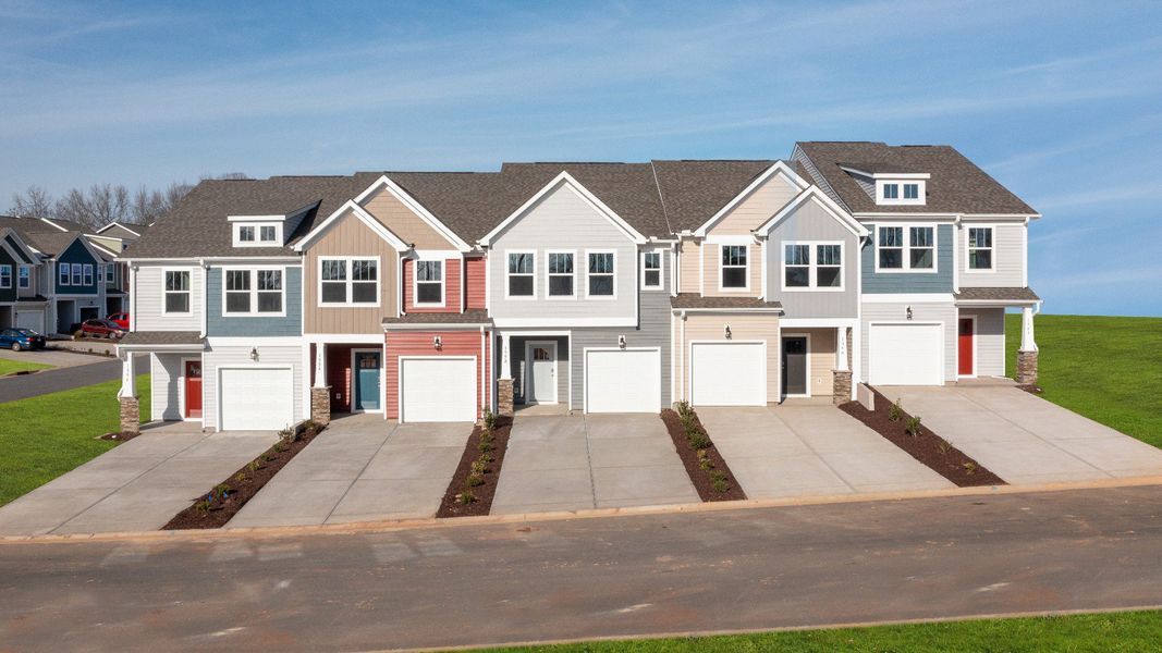 Representative exterior photo of a completed home built from the Litchfield by DRB Homes in Tyger Ridge, Moore, SC (Image 23).