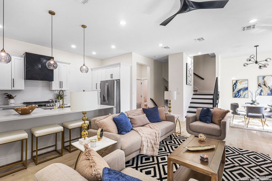 Furnished interior view inside a new home in , San Antonio (Image 5). Furnished interior view inside a new home in , San Antonio (Image 5).