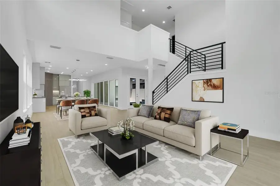 Furnished interior view inside a new home in Hampton Green at Providence, Davenport (Image 8).