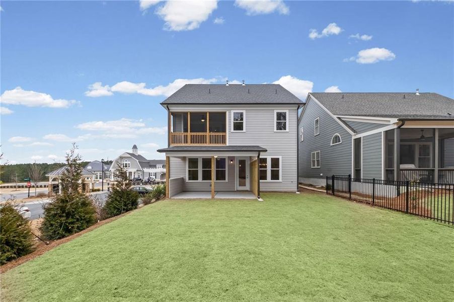 Exterior details and patio area of a home in , Canton (Image 24).