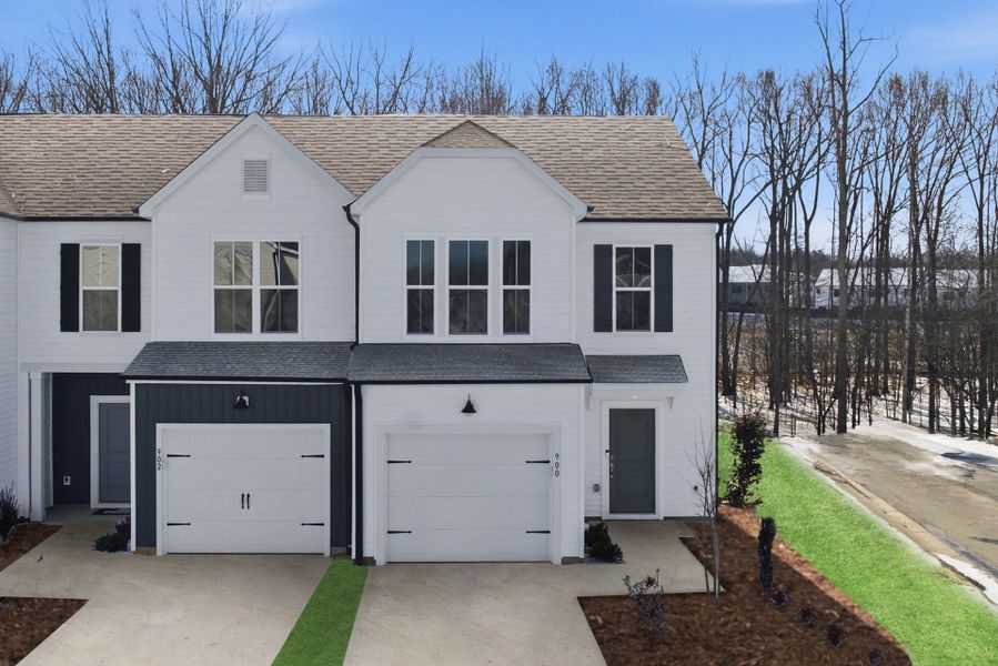 Front exterior of a new home in Flemingfield, Greensboro, NC, highlighting curb appeal (Image 26).