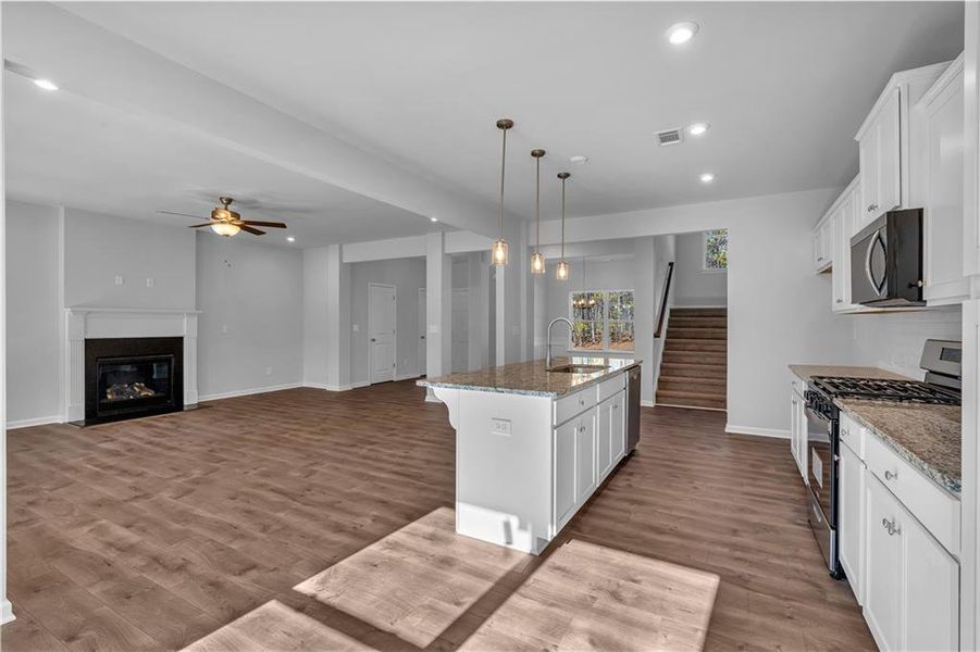 Furnished interior view inside a new home in , Cartersville (Image 9). Furnished interior view inside a new home in , Cartersville (Image 9).