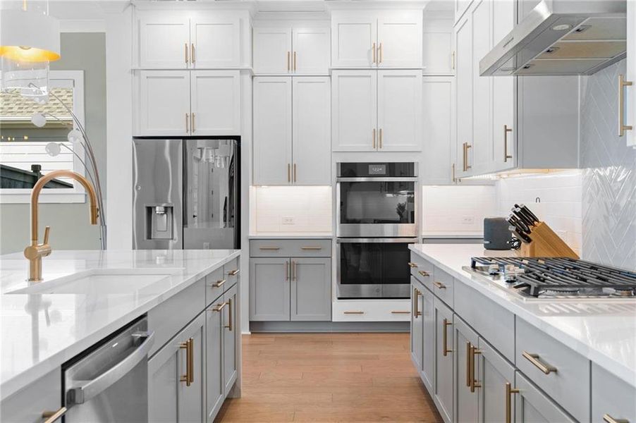 Furnished interior view inside a new home in , Marietta (Image 7).