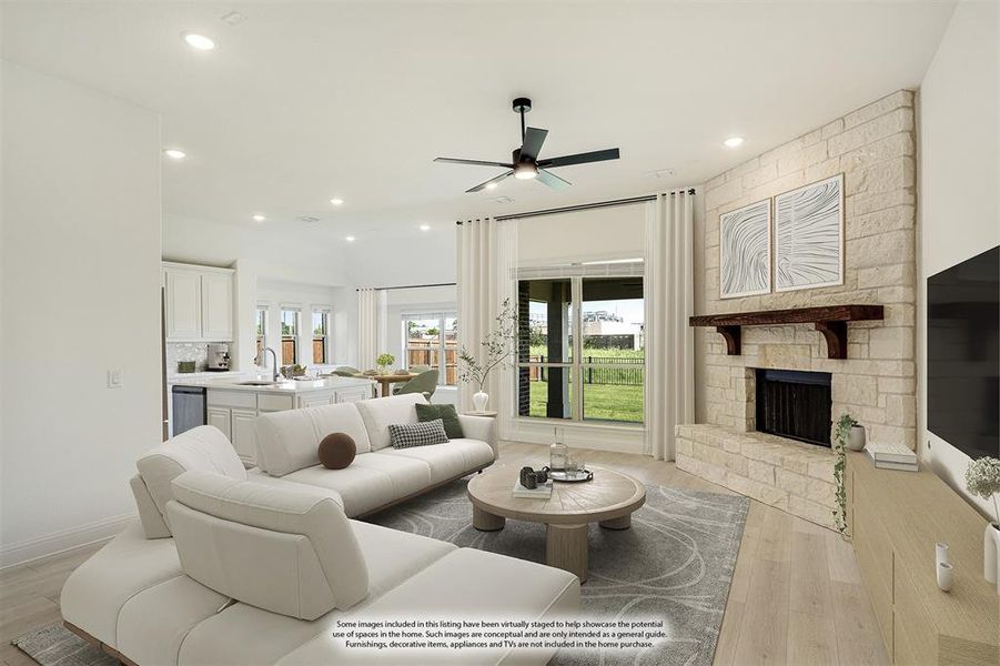 Furnished interior view inside a new home in Silo Mills Classic 70, Joshua (Image 5). Furnished interior view inside a new home in Silo Mills Classic 70, Joshua (Image 5).