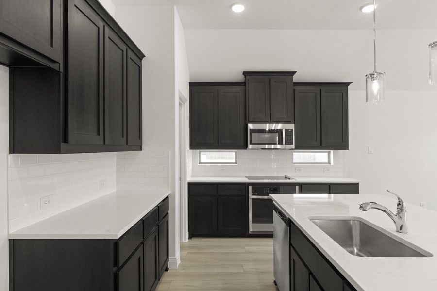 Furnished interior view inside a new home in Keeneland, Aubrey (Image 8).