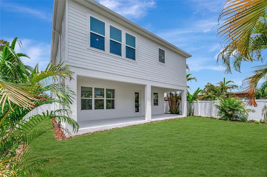 Exterior details and patio area of a home in South Tampa - Urban Collection, Tampa (Image 4).