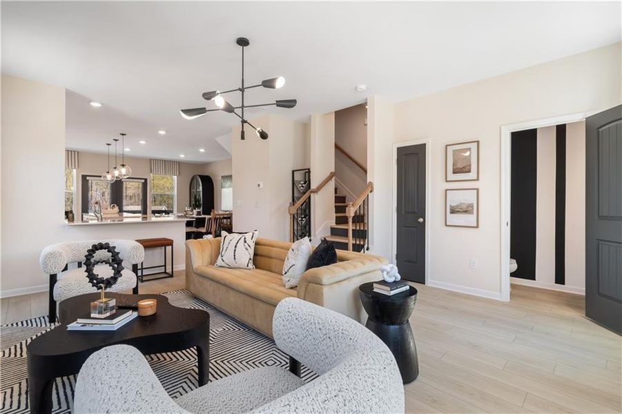 Furnished interior view inside a new home in Daybreak, Newnan (Image 31).