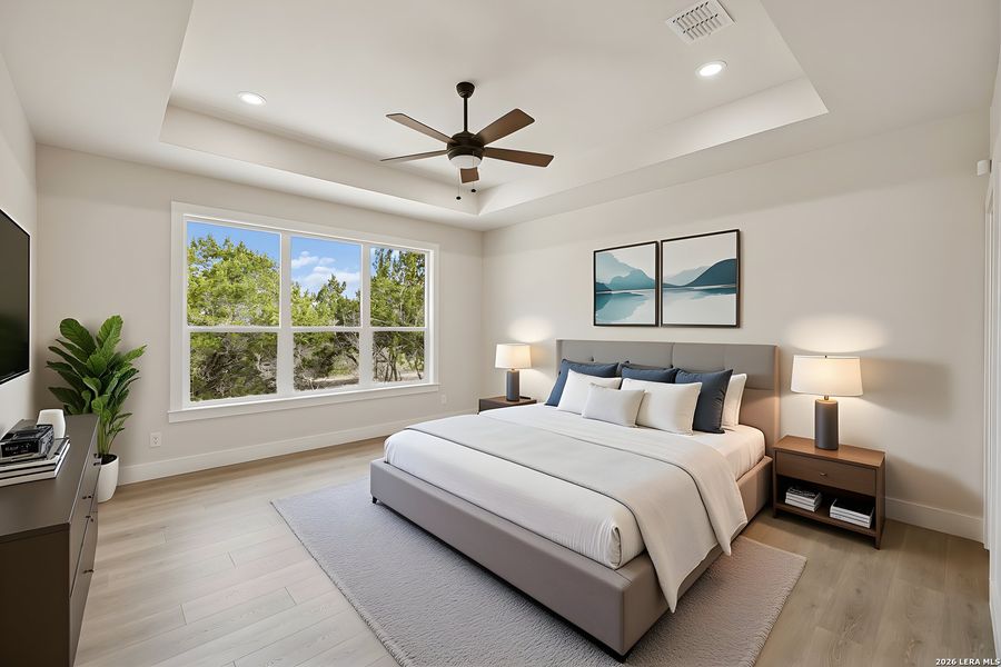 Furnished interior view inside a new home in , Fischer (Image 11).