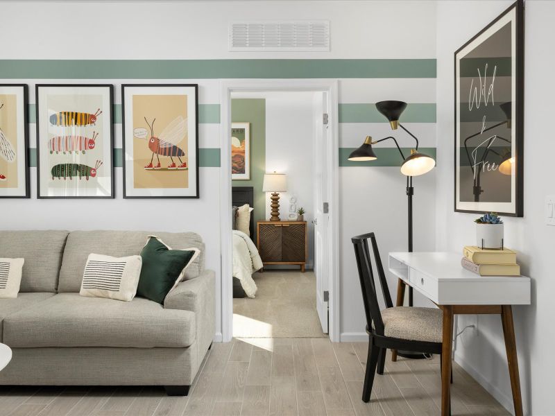 Furnished interior view inside a new home in Mandarina - Premier Series, Marana (Image 8).