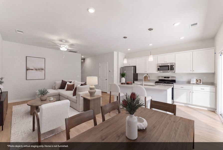 Furnished interior view inside a new home in Edwards Station, Taylors (Image 7).