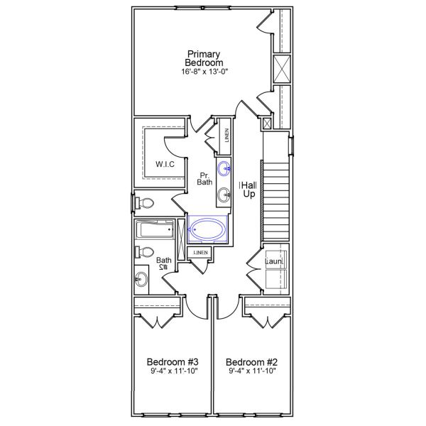 2D floor plan layout of this home in Laurinton Farms, Hopkins, SC (Image 4).