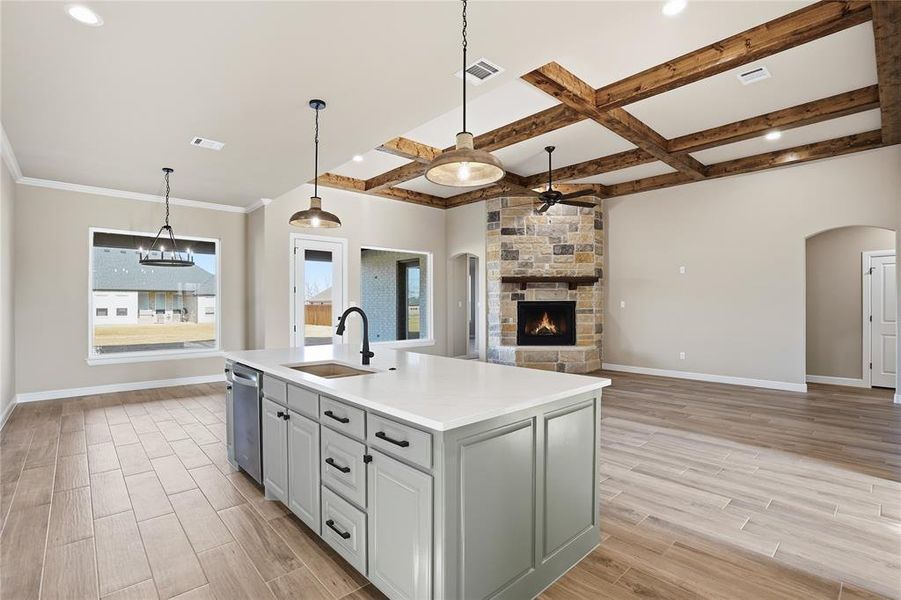 Furnished interior view inside a new home in , Granbury (Image 9). Furnished interior view inside a new home in , Granbury (Image 9).