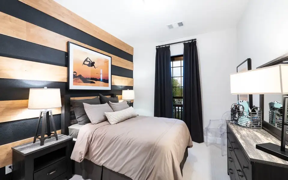 Representative furnished interior of a home built from the Malibu by CastleRock Communities in Lakesong, Grand Prairie (Image 22).