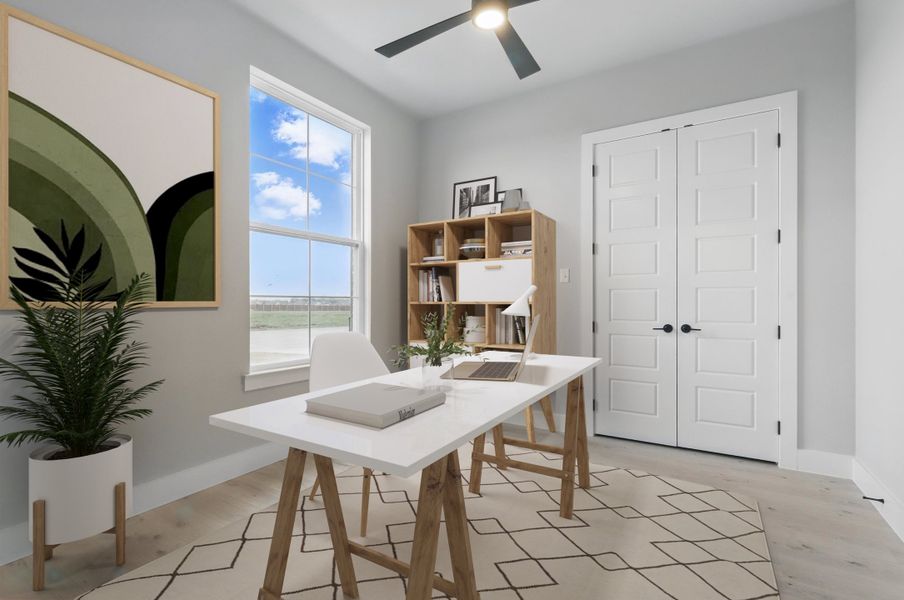 Furnished interior view inside a new home in Remington Ranches, New Fairview (Image 5). Furnished interior view inside a new home in Remington Ranches, New Fairview (Image 5).