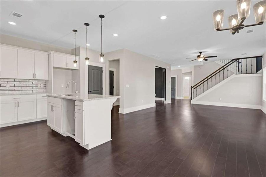 Furnished interior view inside a new home in , Conyers (Image 9).