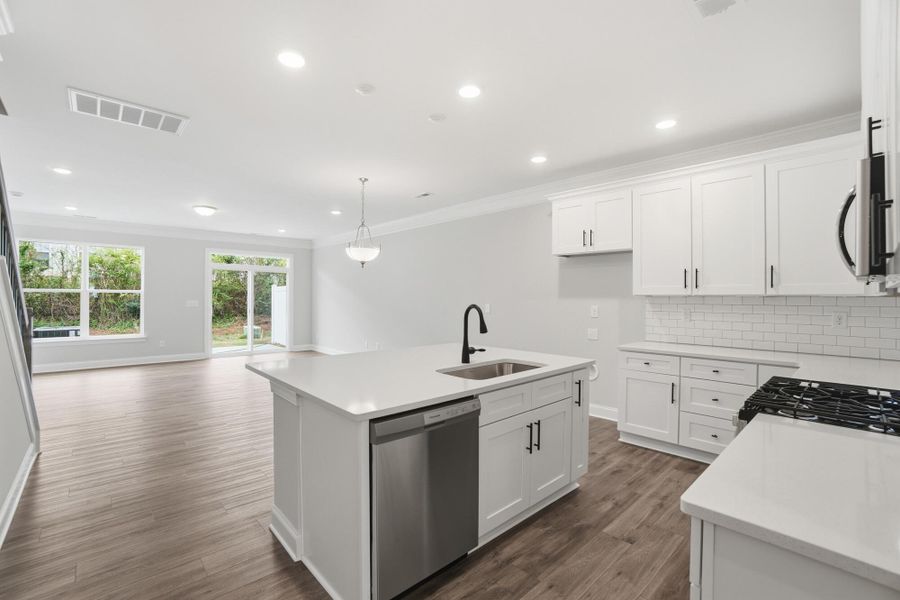 Furnished interior view inside a new home in Harrisburg Village Townhomes, Harrisburg (Image 9).