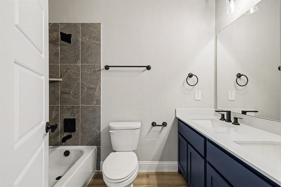 Furnished interior view inside a new home in Sagebrush Addition, Midlothian (Image 10).