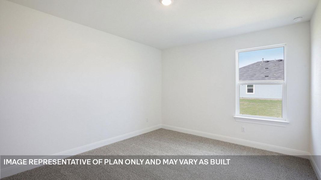 Representative unfurnished interior of a home built from the The Grayson by D.R. Horton in Railhead, Cedar Creek (Image 30).