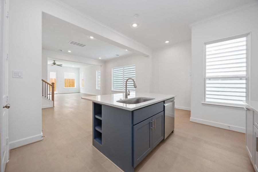 From meal prep to movie night, the open-concept flow makes it easy to stay connected. Natural light fills the space, while the layout keeps life practical and stylish.