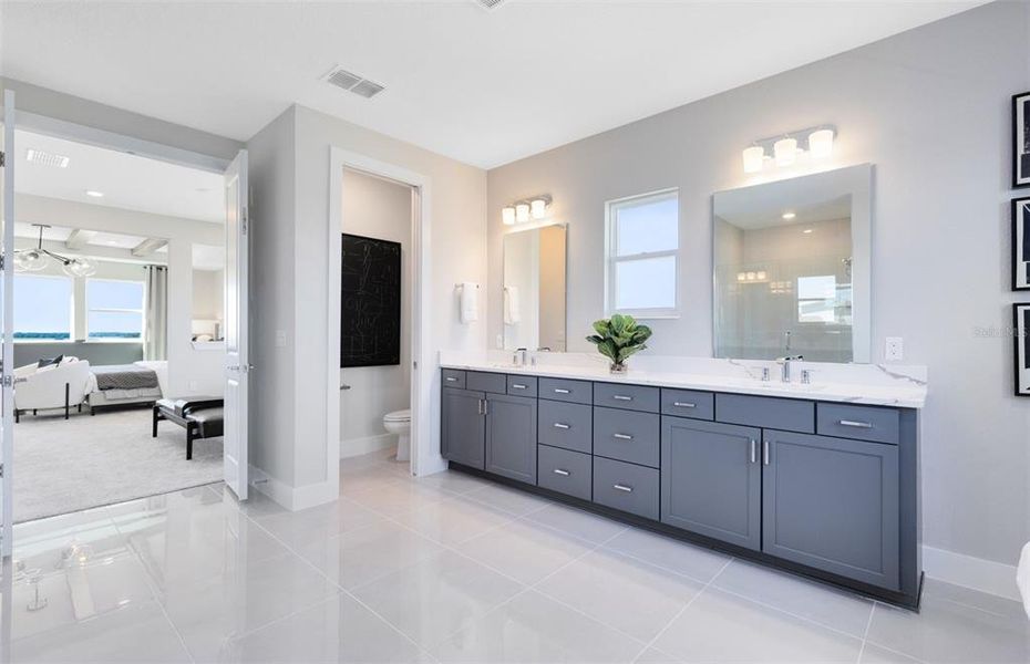 Furnished interior view inside a new home in Parkside Trails, Clermont (Image 39). Furnished interior view inside a new home in Parkside Trails, Clermont (Image 39).