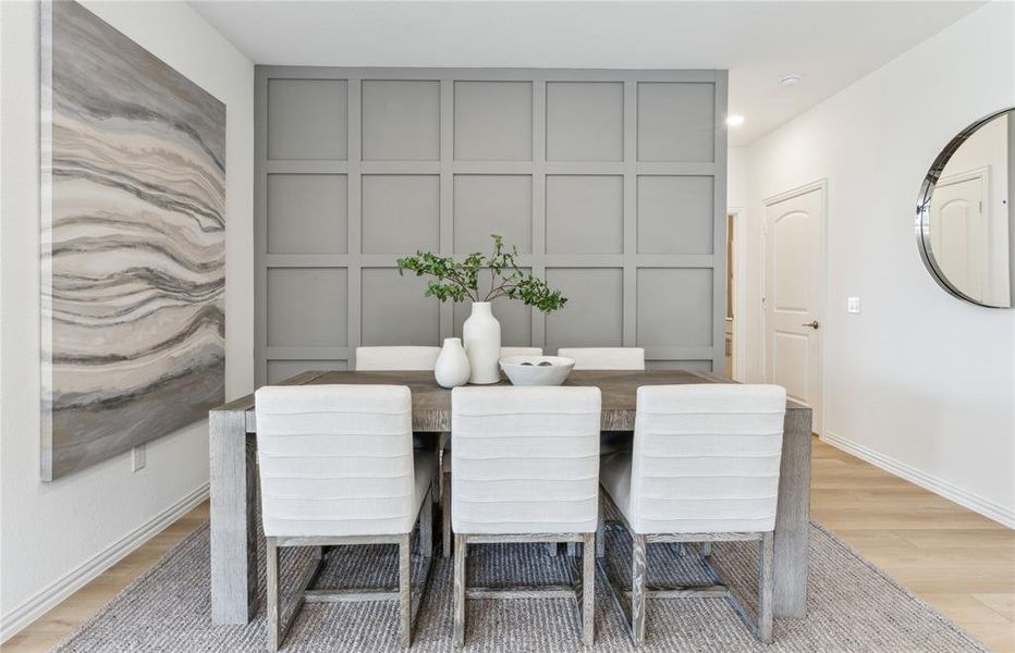 *Model Representation - Dining nook off kitchen