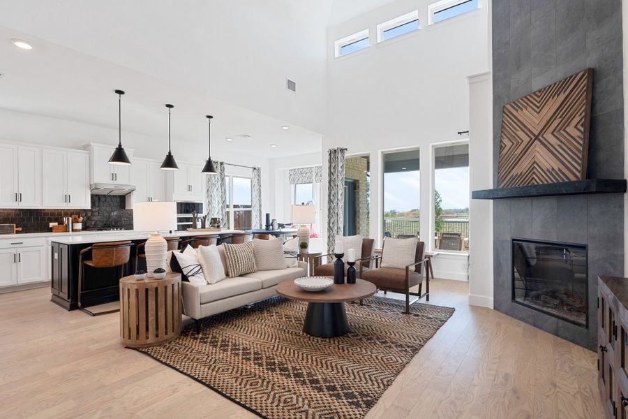 Furnished interior view inside a new home in Whitewing Trails, Princeton (Image 6).