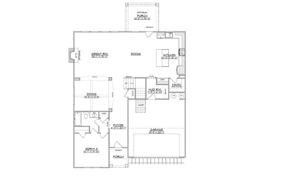 2D floor plan layout for the Destin by Designer Homes of Georgia in Austin Heights, North Augusta, SC (Image 2). 2D floor plan layout for the Destin by Designer Homes of Georgia in Austin Heights, North Augusta, SC (Image 2).