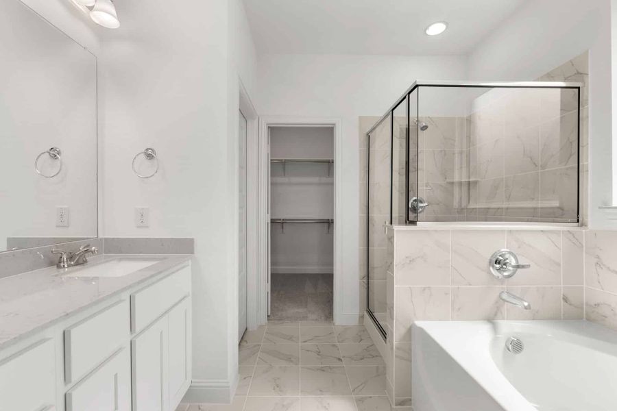 Representative furnished interior of a home built from the Tucker by UnionMain Homes in Elevon, Lavon (Image 6).