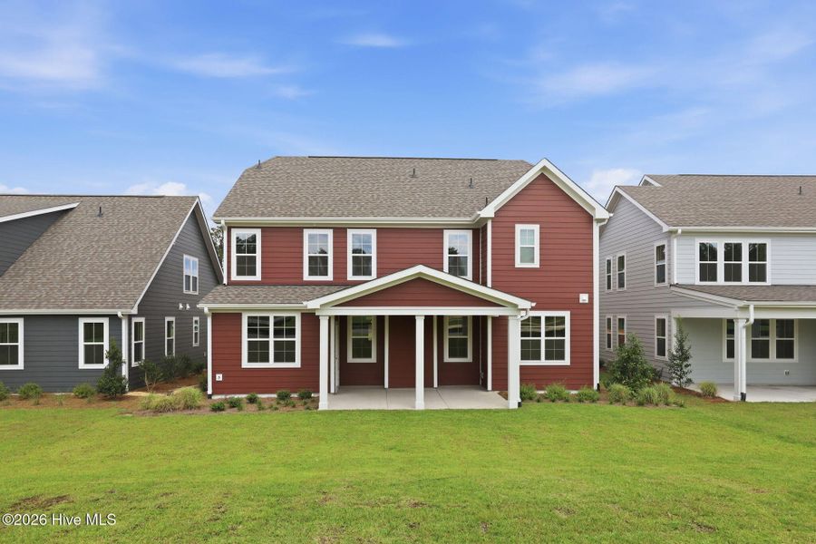 Exterior details and patio area of a home in Legacy Lakes, Aberdeen (Image 27).