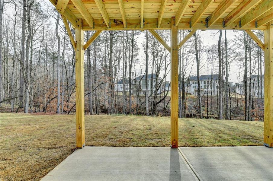Exterior details and patio area of a home in , Cumming (Image 26).
