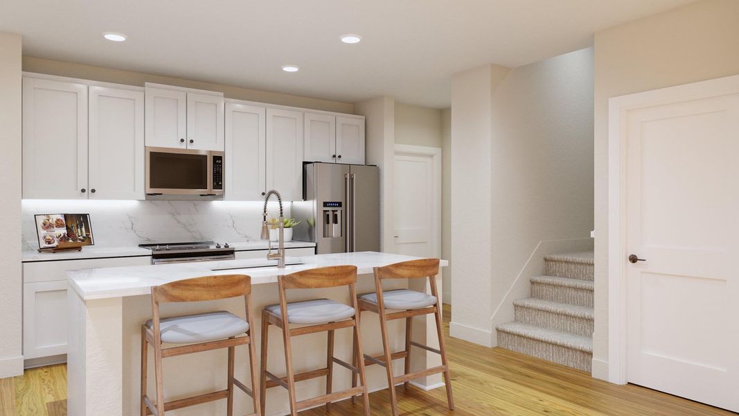 Representative furnished interior of a home built from the Powell by Risewell Homes in Thompson Village Townhomes, Apopka (Image 6). Representative furnished interior of a home built from the Powell by Risewell Homes in Thompson Village Townhomes, Apopka (Image 6).