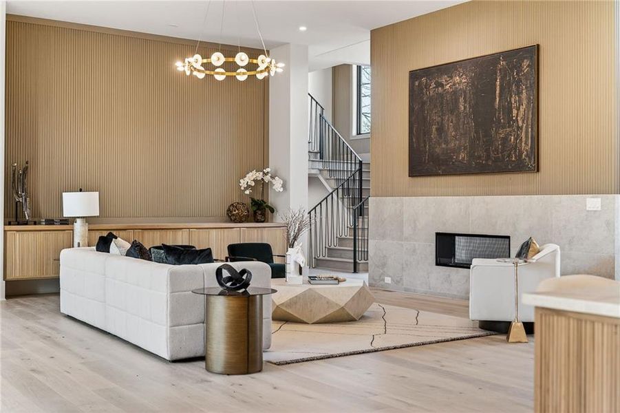 Furnished interior view inside a new home in , Atlanta (Image 8).