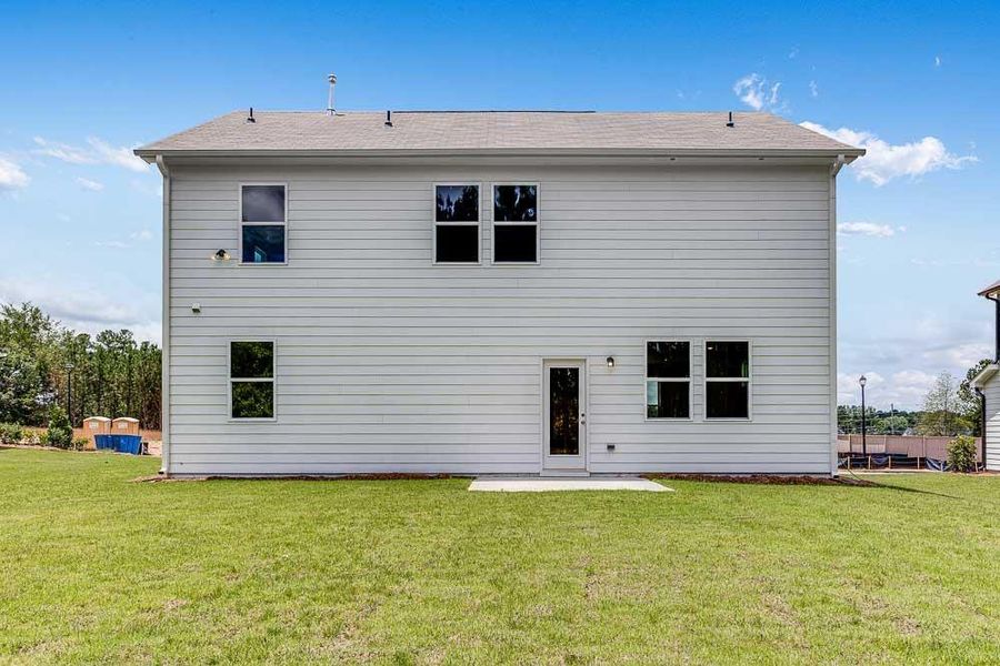 Front exterior of a new home in Heritage River, Euharlee, GA, highlighting curb appeal (Image 15). Front exterior of a new home in Heritage River, Euharlee, GA, highlighting curb appeal (Image 15).