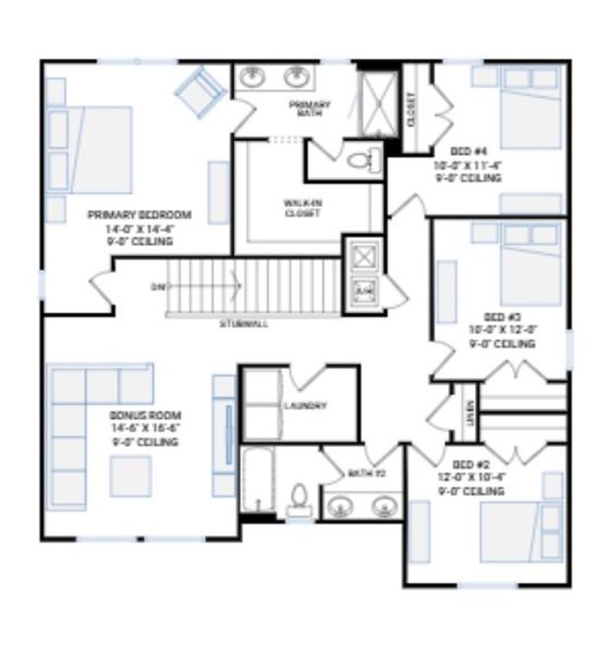2D floor plan layout for the Sable by Cardel Homes in Fieldstone, Plant City, FL (Image 8). 2D floor plan layout for the Sable by Cardel Homes in Fieldstone, Plant City, FL (Image 8).