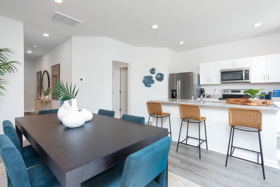 Representative furnished interior of a home built from the MAYWOOD by D.R. Horton in Trinity Townes, Trinity (Image 8). Representative furnished interior of a home built from the MAYWOOD by D.R. Horton in Trinity Townes, Trinity (Image 8).