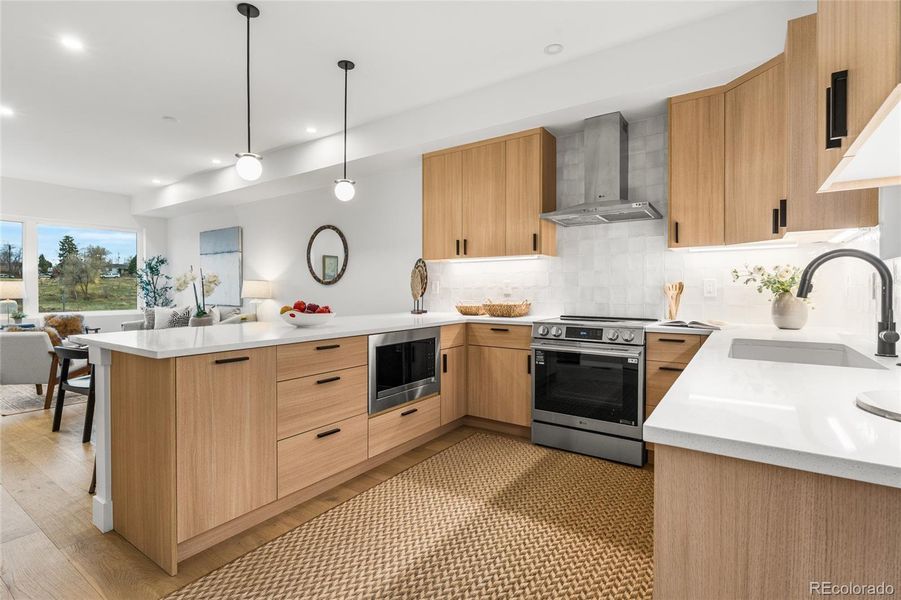 Furnished interior view inside a new home in , Denver (Image 17).