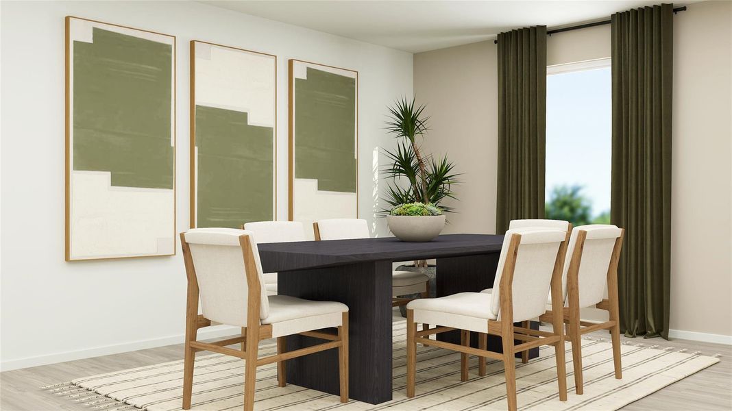 Furnished interior view inside a new home in Synova, Crosby (Image 8).