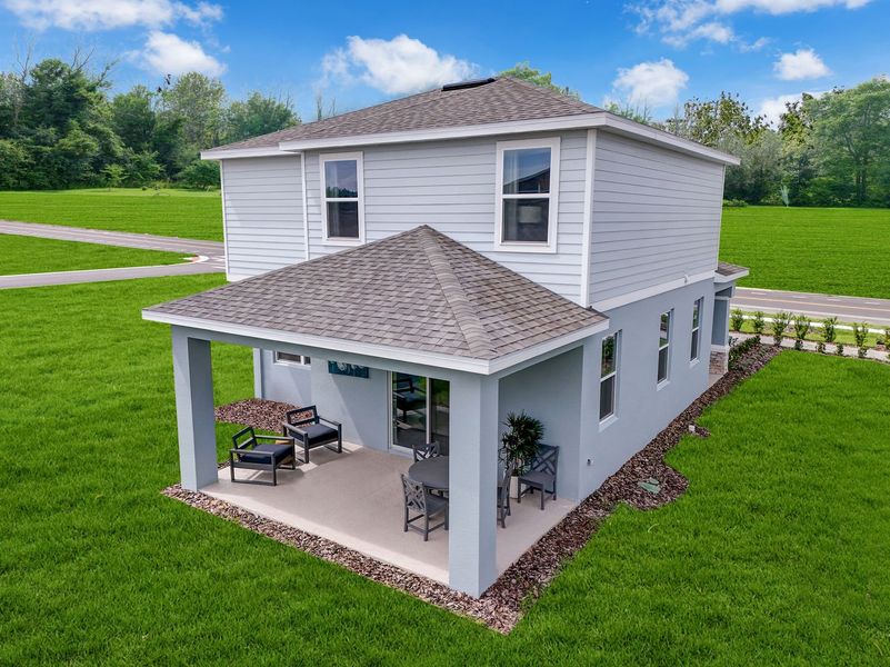 Rear Exterior with Covered Lanai