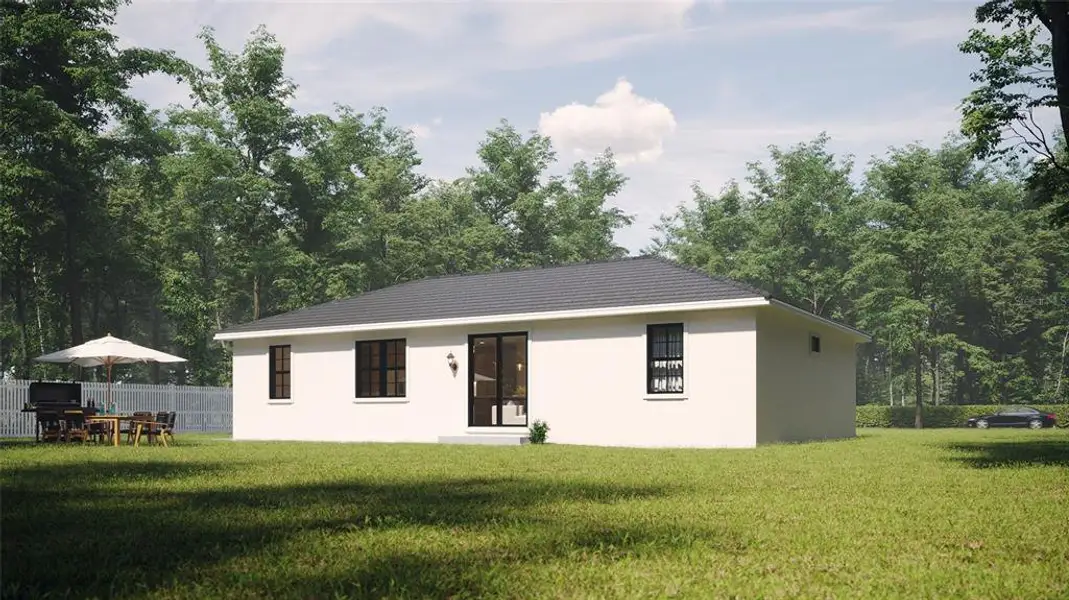 Exterior details and patio area of a home in , Brooksville (Image 23).