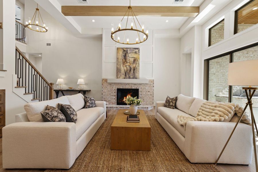 Furnished interior view inside a new home in , Houston (Image 12).