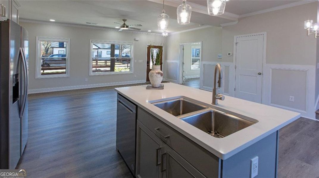 Furnished interior view inside a new home in , Atlanta (Image 11).