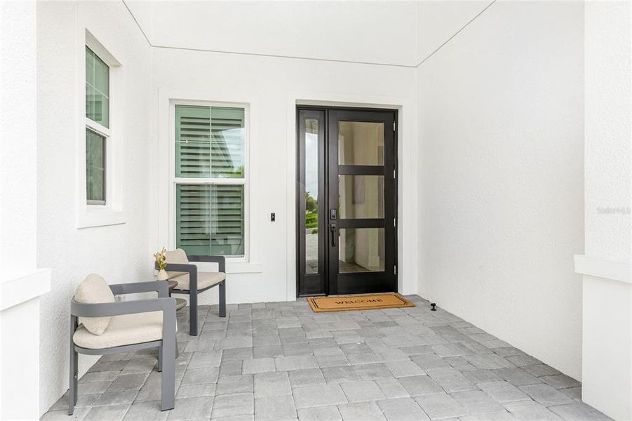 Exterior details and patio area of a home in , Sarasota (Image 29).