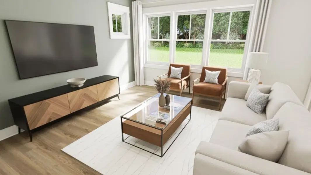 Furnished interior view inside a new home in Golden Gate, High Point (Image 3).