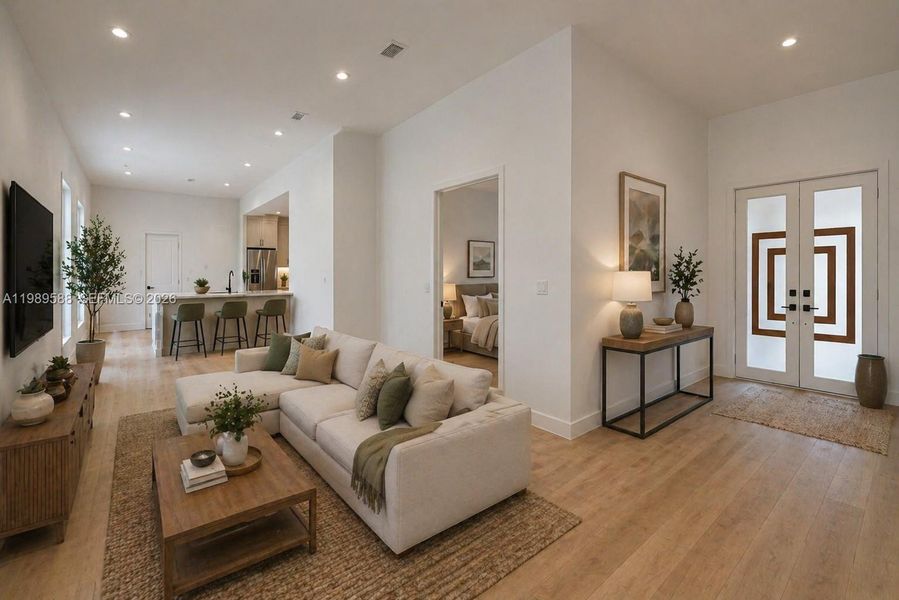 Image digitally enhanced and virtually altered; actual property condition may differ.