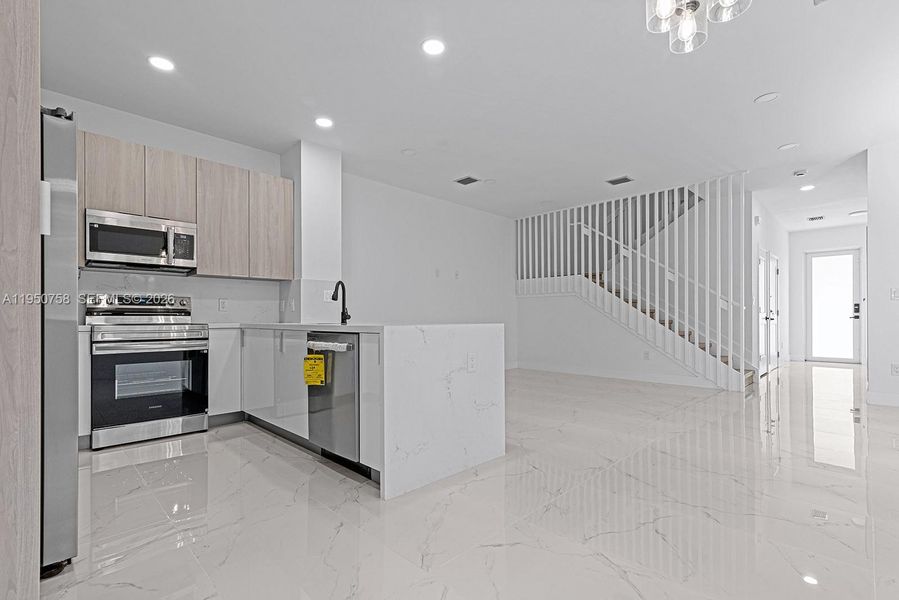 Furnished interior view inside a new home in , Miami (Image 7).